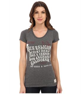 true religion letter graphic t shirt