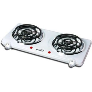 Brentwood Appliances TS360 Electric Double Burner  White