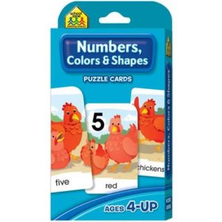 Game Cards Numbers, Colors and Shapes