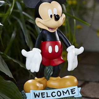 Disney Mickey Mouse Welcome Outdoor Garden Statue   Outdoor Living