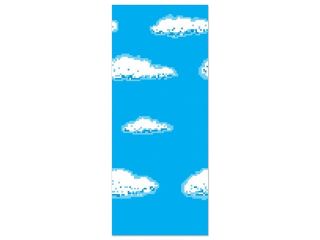 Pack of 6 Gamers 8 Bit Sky and Clouds Photo Backdrop Wall Decorations 4' x 30'