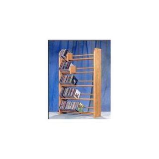 Wood Shed 501 Solid Oak 5 Row Dowel CD Rack