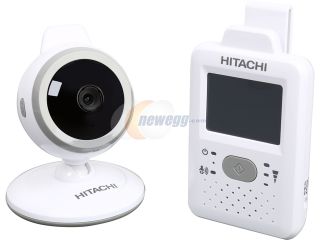 Open Box Hitachi BCM241T08 2.4 GHz Digital Video Baby Monitor with Night Vision, Temperature Sensor