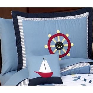 Sweet Jojo Designs  Come Sail Away Collection 5pc Toddler Bedding Set