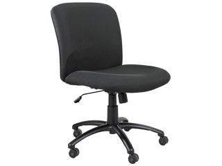 Safco 3491BL Chair, Mid Back, Big & Tall, Black