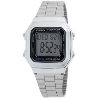 Casio Men's Illuminator Digital Watch, Silvertone Bracelet
