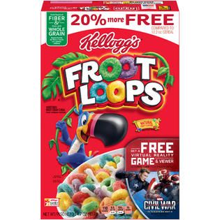 Kelloggs Froot Loops Cereal 14.7 OZ BOX   Food & Grocery   Breakfast