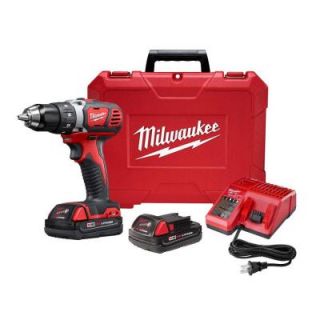 Milwaukee M18 18 Volt Lithium Ion 1/2 in. Cordless Drill Driver Compact Kit 2606 22CT