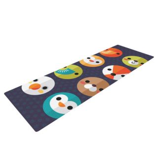 Smiley Faces by Daisy Beatrice Animal Yoga Mat by KESS InHouse