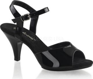 Womens Fabulicious Belle 309   Black Patent/Black