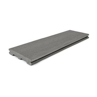 Style Selections Style Selections Natural Grey Groove Composite Deck Board (Actual 0.94 in x 5.5 in x 12 ft)