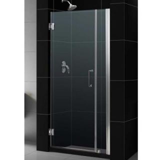 DreamLine Unidoor 34 to 35 in. x 72 in. Semi Framed Hinged Shower Door in Brushed Nickel SHDR 20347210 04