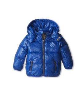 armani junior armani logo hooded coat infant