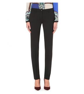 ETRO   Cigarette stretch wool trousers