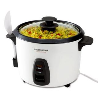 Black & Decker 16 Cup Rice Cooker, White, RC436