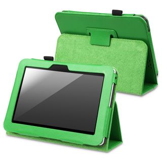 This item BasAcc Green Leather Case with Stand for  Kindle Fire