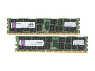 Kingston 32GB (2 x 16GB) 240 Pin DDR3 SDRAM ECC Registered DDR3 1333 Server Memory DR x4 Model KVR13R9D4K2/32
