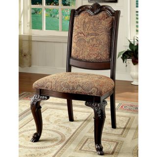 Furniture of America Oskarre Formal Fabric Side Chairs (Set of 2