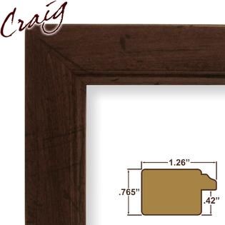 Craig Frames Inc  20x20 Complete 1.26 Wide Dark Brown Picture Frame