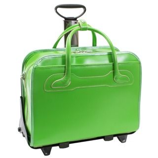 McKlein Green Willowbrook Detachable Wheeled Laptop Briefcase