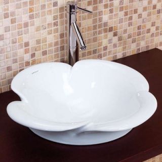 Semi Recessed Ceramic Vessel Sink