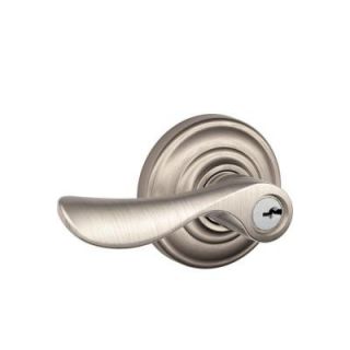 Schlage Andover Collection Satin Nickel Champagne Keyed Entry Lever F51A CHP 619 AND
