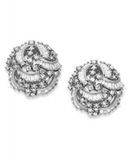 Classique by EFFY Diamond Swirl Earrings (1 1/2 ct. t.w.) in 14k White