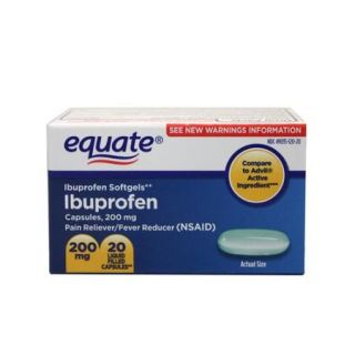 Equate Ibuprofen Softgels, 20ct