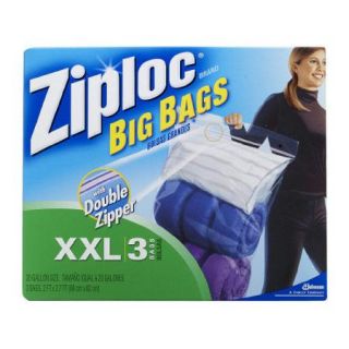 Johnson Wax 65645 Ziploc Big Bag XXL 3 Count   Case of 8