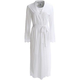 Oscar de la Renta Signature Pima Cotton Knit Robe (For Women) 6573R 47