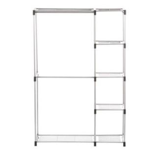 Whitmor Supreme Garment/Closet Collection 45.37 in. x 68 in. Double Rod Closet Shelves 6779 3044