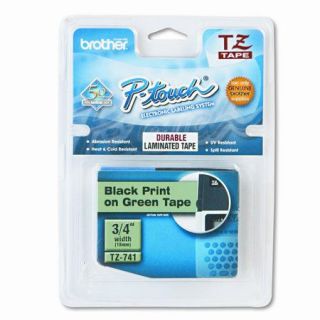 Brother P Touch Tze Standard Adhesive Laminated Labeling Tape, 1'' Wide