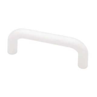 Liberty 3 in. (76mm) White Plastic Wire Cabinet Pull P604AAH W C7