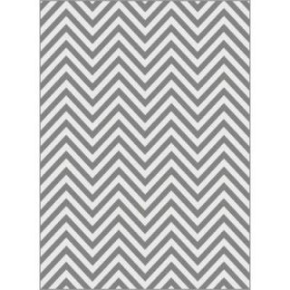 Tayse Rugs Metro Gray 7 ft. 10 in. x 10 ft. 3 in. Contemporary Area Rug 1019  Gray  8x10