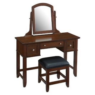 Homestyles Chesapeake Vanity and Bench Set   Brown