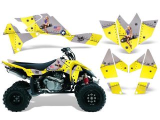 2006 2009|Suzuki|LTR|450::AMRRACING ATV Graphics Decal Kit:T Bomber Yellow