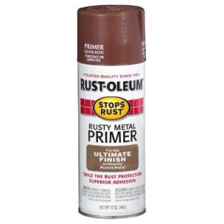 Rust Oleum Stops Rust 12 oz. Flat Rusty Metal Spray Primer 7769830