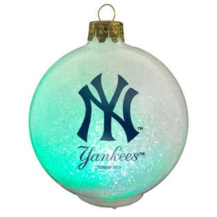 Topperscot New York Yankees MLB LED Color Changing Christmas Ornament