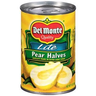 Del Monte Lite Bartlett Halves in Extra Light Syrup Pears 15 OZ PULL