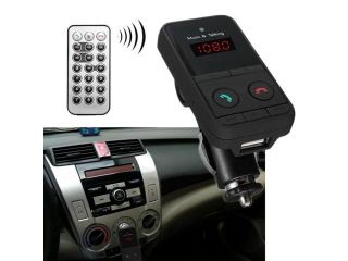 Handsfree Car Wireless  Player Bluetooth FM Transmitter USB SD Mic Remote FF