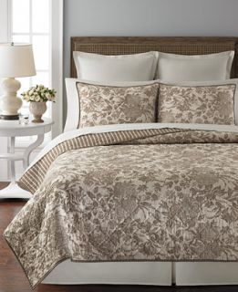 Martha Stewart Collection Heirloom Toile King Quilt   Quilts