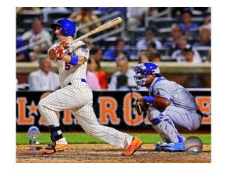 David Wright #5 of the New York Mets hits a single during the 84th MLB All Star Game on July 16, 2013 Photo