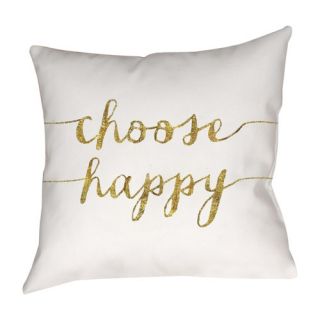Americanflat Choose Happy Throw Pillow