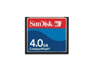 SanDisk 4GB Compact Flash (CF) Flash Card Model SDCFB 4096 A10
