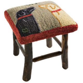 Chandler 4 Corners Hickory and Wool Footstool 121FK 48