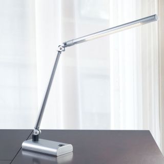 Contemporary Energy Saving LED Desk Lamp, 26 inch, Silver   17675796