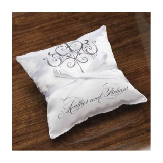 Checkerboard, Ltd Personalized Harmony Ring Satin Throw Pillow