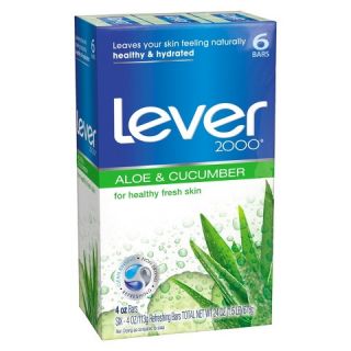 Lever 2000 Aloe and Cucumber Bars 4 oz, 6 Bar