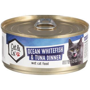 Cat&Co Ocean Whitefish & Tuna Dinner Wet Cat Food 5.5 OZ PULL TOP CAN