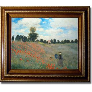 Claude Monet Wild Poppies Near Argenteuil Gallery wrapped Canvas Art